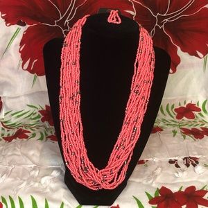 Coral paparazzi seed bead